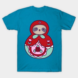 Russian Doll Sloth T-Shirt